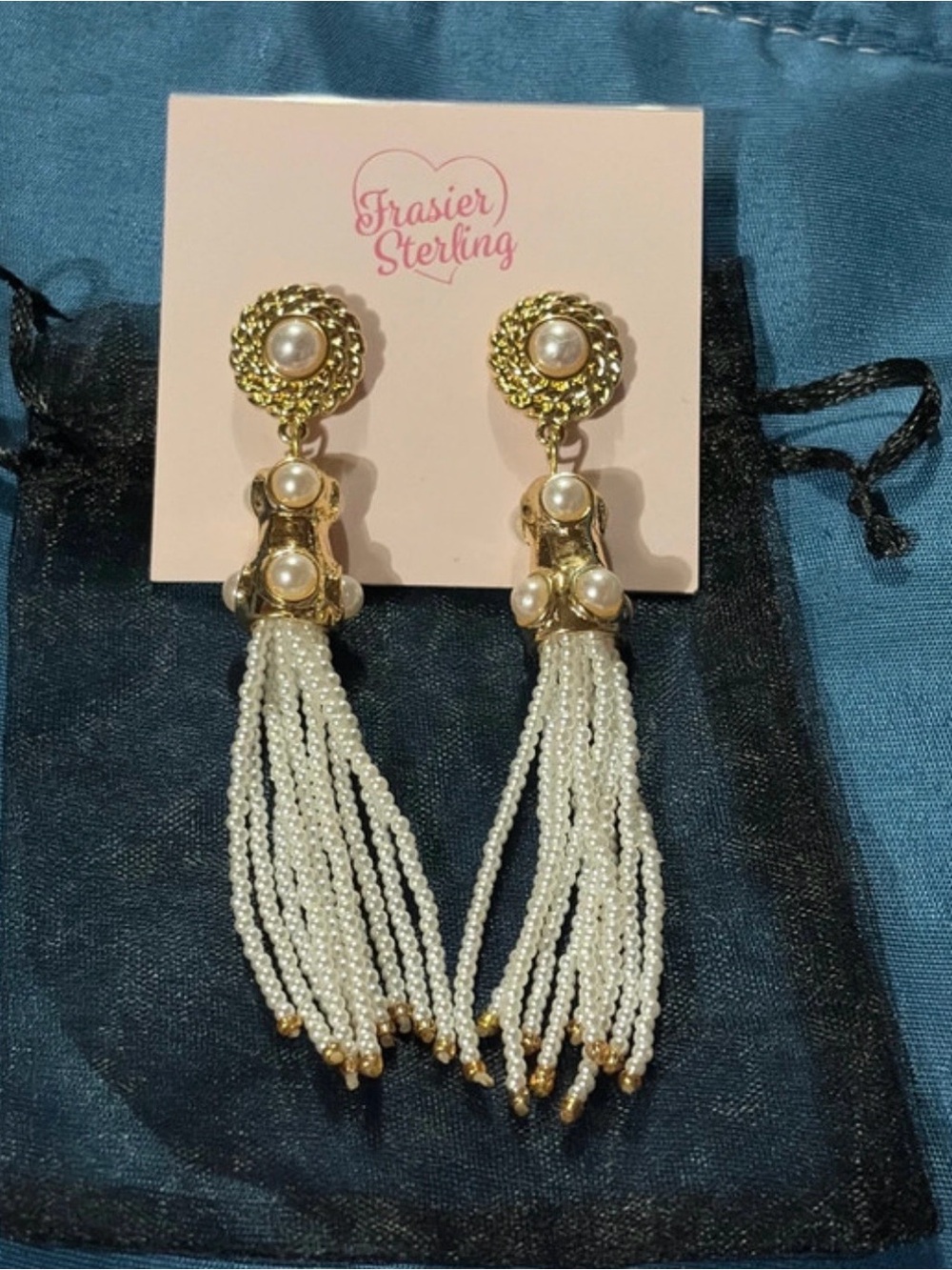 Frasier Sterling Francesca Tassel Drop Earrings NWT